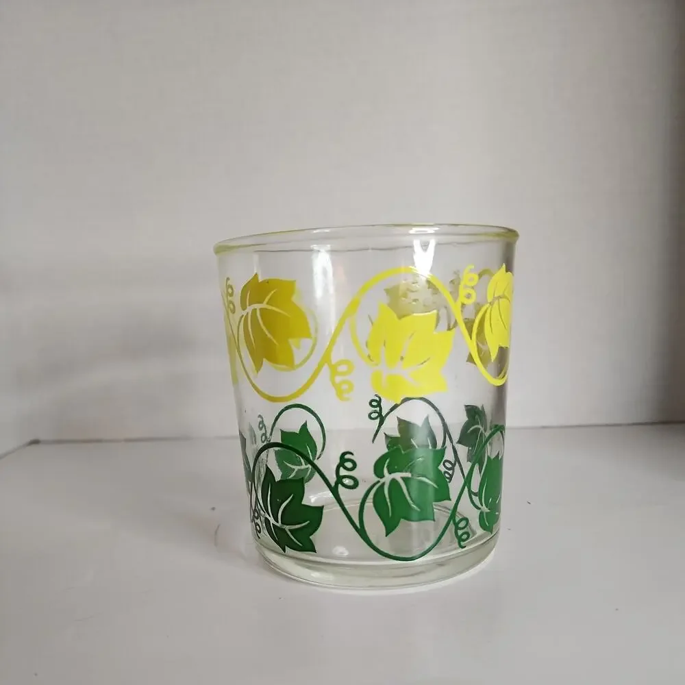 VTG Hazel Atlas Glass Sour Cream 4